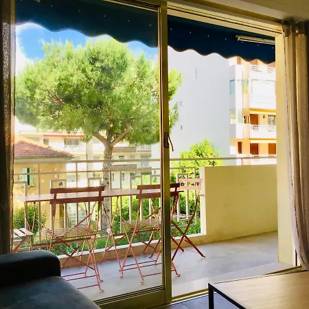 Апартаменты Salsa Studio Terrasse & Parking A 100M Des Plages Juan-Les-Pins Жуан-ле-Пен