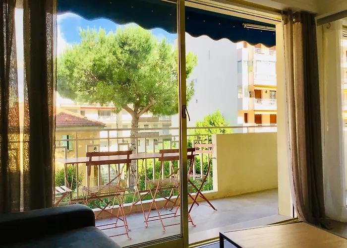 Апартаменты Salsa Studio Terrasse & Parking A 100M Des Plages Juan-Les-Pins Жуан-ле-Пен